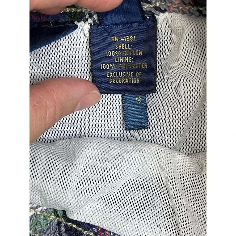 Polo Ralph Lauren Men's Blue Swim Trunks L Made In Taiwan Mesh Lined